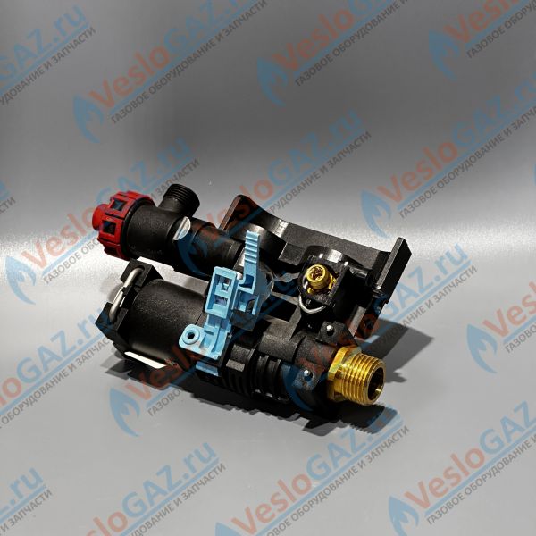 Гидроузел датчика протока правый Bosch GAZ 6000, Buderus U072, в сборе, 87186445590-1