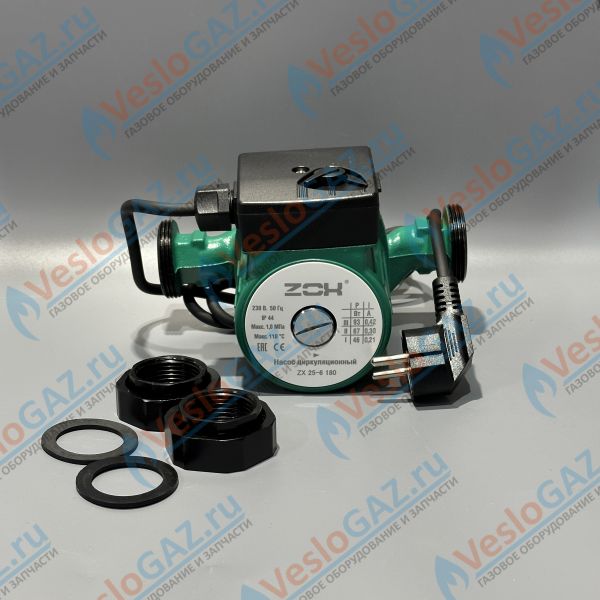 Насос циркуляционный ZOX ZX 25-6 180 с гайками 517077
