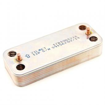 Теплообменник ГВС SWEP - 12 пластин 192 x 154 (для Viessmann WH1D)