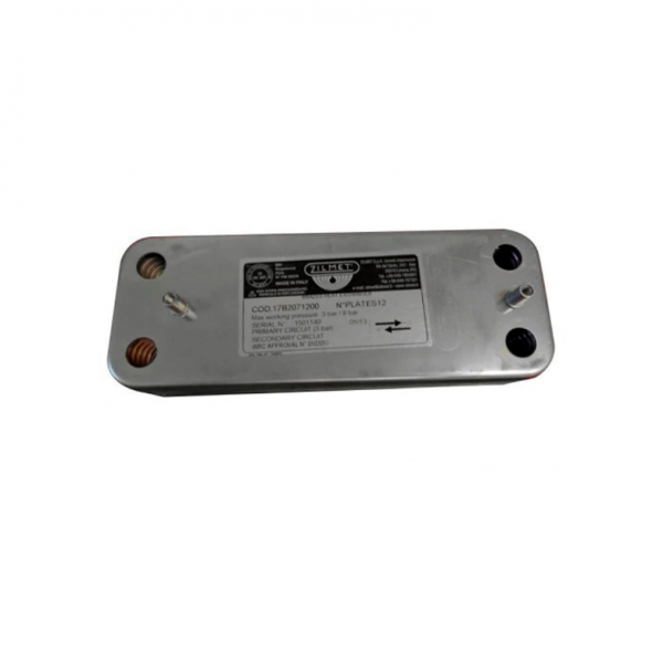 Теплообменник ГВС Zilmet 2071200 - 12 пластин 207х156 ( для ECO3, Eco Four, Fourtech, 4s )